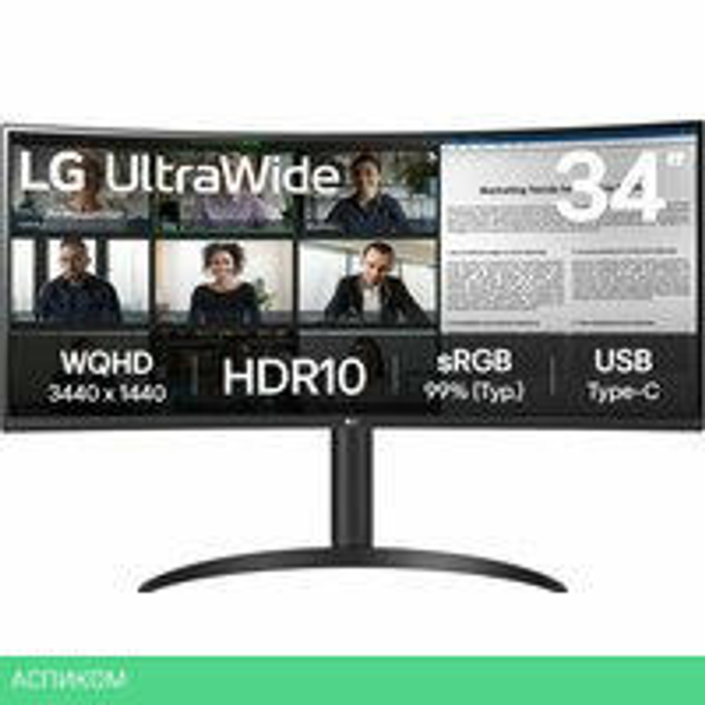 Монитор LG UltraWide 34WR55QK-B