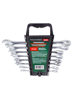 Ключи комбинированные, набор 8пр. (8, 10, 12-15, 17, 19мм) RockForce##Rock FORCE RF-5086MP