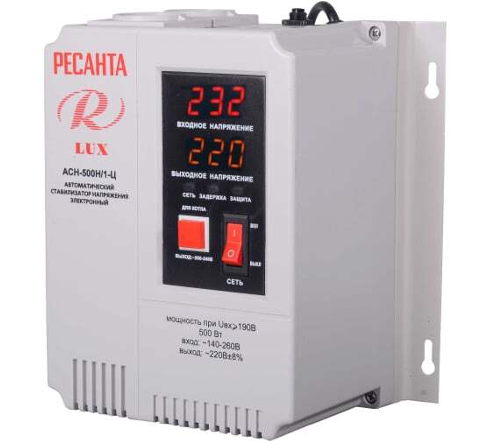 Стабилизатор АСН-500Н/1-Ц Ресанта LUX