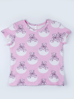 Футболка трикотажная для девочки 3-6 лет Fleur de Vie