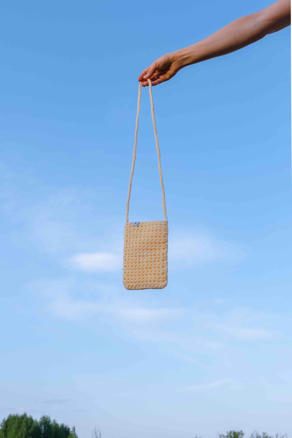 Вязаная сумочка FOS Розовая