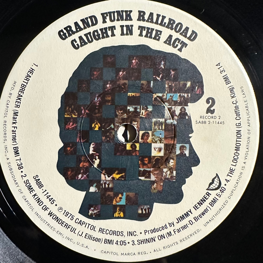 Grand Funk Railroad - Caught In The Act 2LP (США 1975г.)