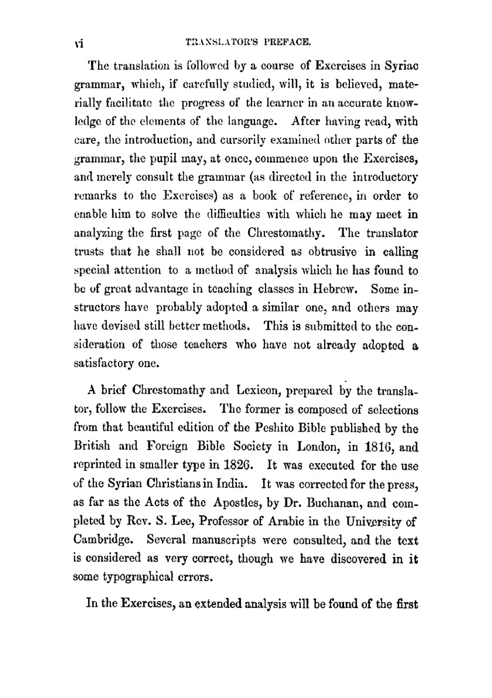 Uhlemann's Syriac grammar. With a course of exercises in Syriac grammar, and a chrestomathy and brief lexicon prepared by the translator | Friedrich Gottlob Uhlemann