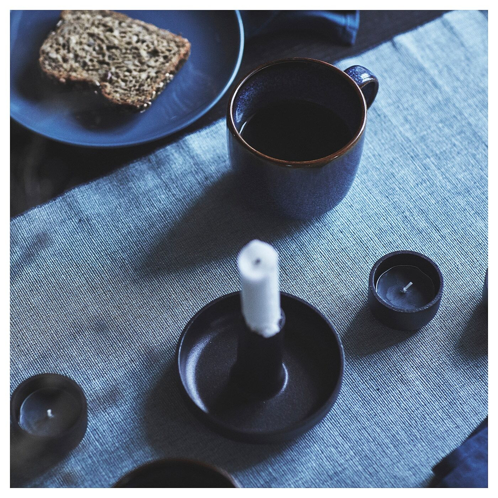 Кружка IKEA GLADELIG (ГЛАДЕЛИГ), Синий, 370 мл