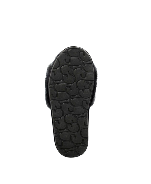 FLUFF SLIDE SLIPPER-grey