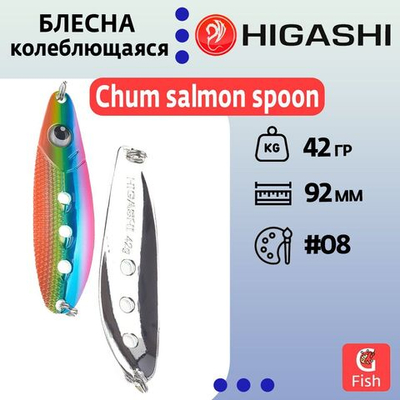 Блесна колеблющаяся Chum salmon spoon 42g#08