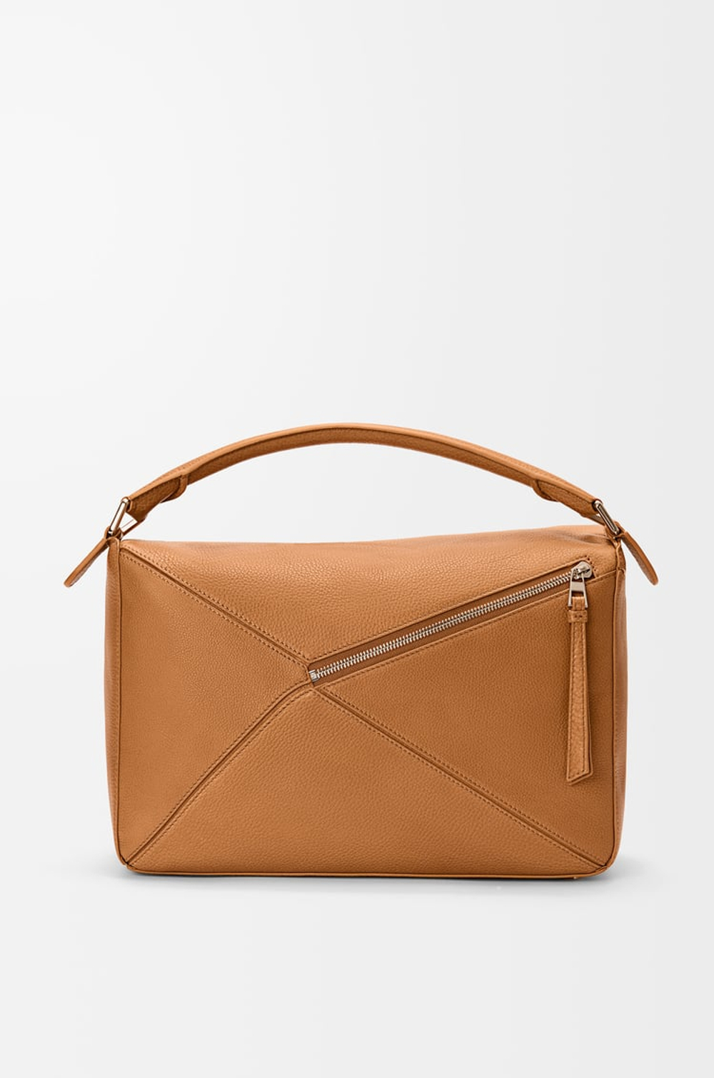 Loewe Большая сумка Puzzle мягкой зернистой телячьей кожи, светло-коричневый