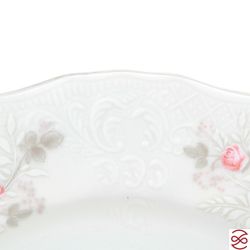 Тарелка Bernadotte Серая роза платина 19 см(1 шт)