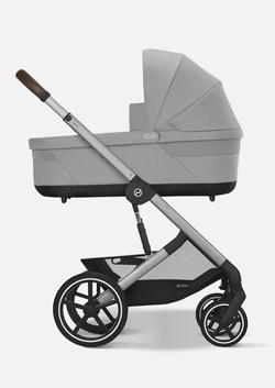 Cybex Детская коляска Balios S Lux BLK 3 в 1 цвет Lava Grey с автокреслом Aton B2