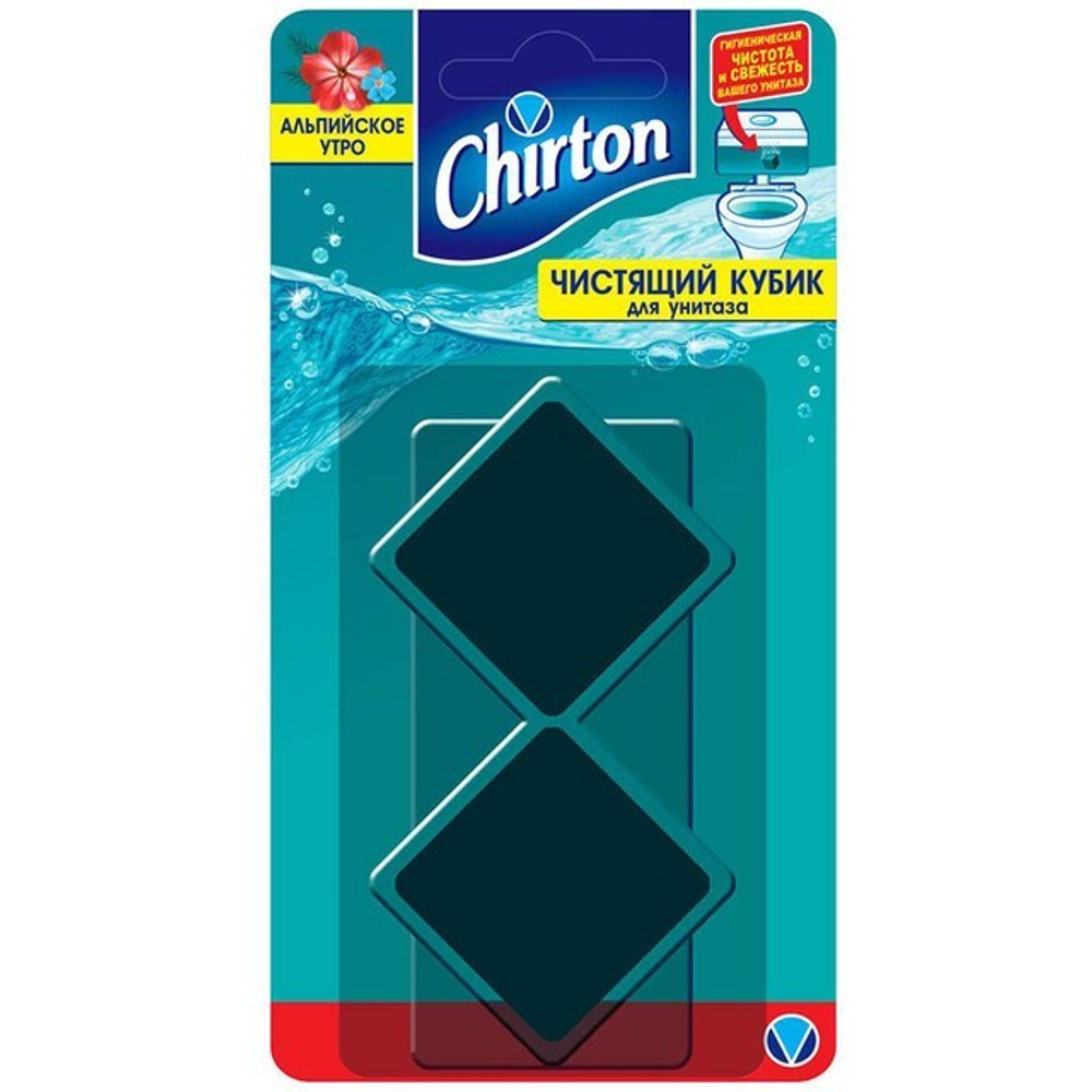 Chirton чистящий кубик для унитаза Альпийское утро 2х50 г. *12