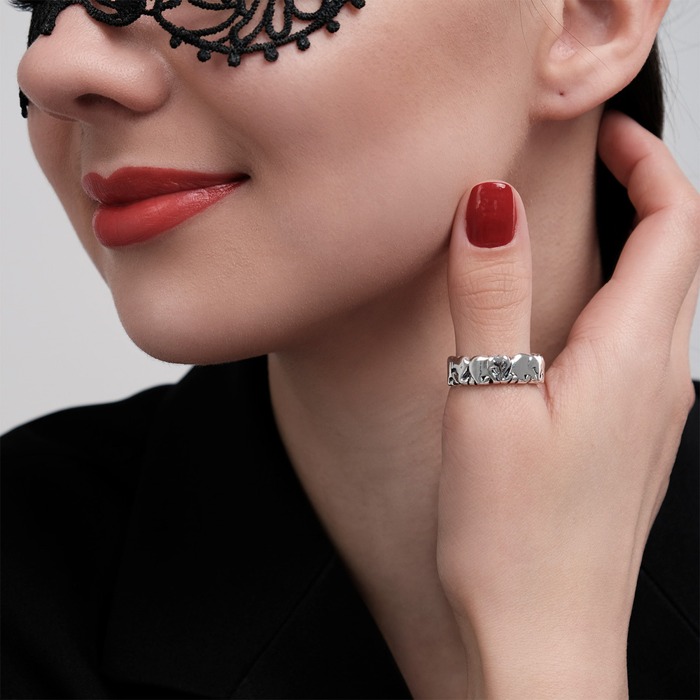 "Анебуда" кольцо в серебряном покрытии из коллекции "Животные" от Jenavi