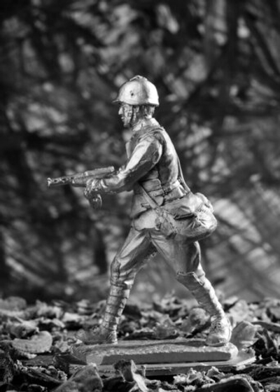 Оловянный солдатик Рядовой в стальном нагруднике