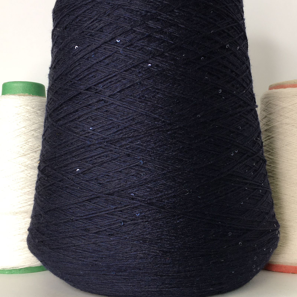 MERINO PAILLETTES; 96% меринос Extrafine, 4% пайетки; 400м/100гр; цвет: тёмно-синий