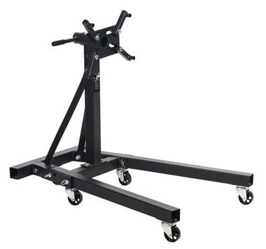 Кантователь двигателя с полкой для инструмента 900кг (4 колеса, 4 страховочных упора) RockForce RF-TR29005