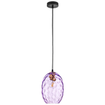 806128 Подвес NUBELLA 1х12W (led) E27 ЧЕРНЫЙ/БРОНЗА/ФИОЛЕТОВЫЙ