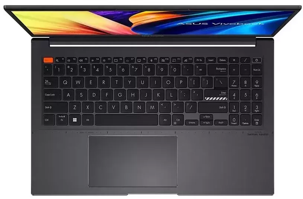 Ноутбук ASUS Vivobook S 15 OLED 3502QA-L124 15.6"/FHD/ OLED/600NITS/Ryz 5 5600H 6C/16Gb/512Gb SSD/UMA/DOS черный