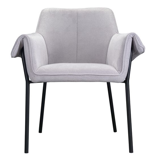 Стул aline, шенилл, светло-серый