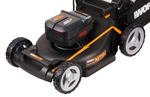 Газонокосилка аккумуляторная WORX WG748E 46 см бесщеточная 40В 4Ач х2 ЗУ 2А х2 коробка