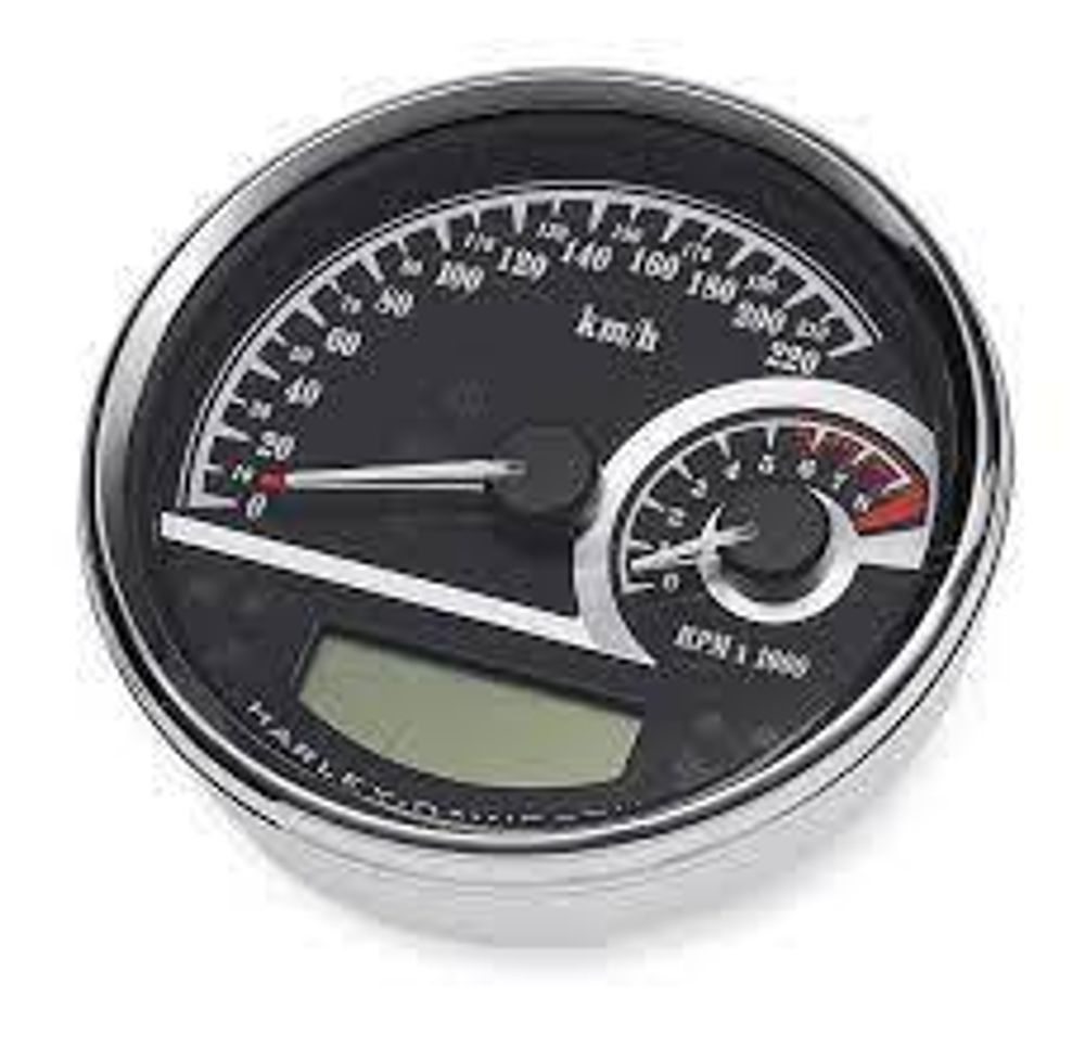 74777-11C 5-дюймовый спидометр/тахометр км/ч, черный
