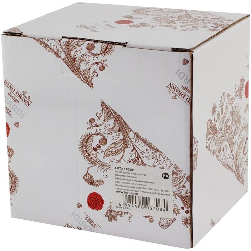 Lenardi 110391 Кружка 400 мл ПТИЧИЙ ДВОРИК в под.уп.(х48)