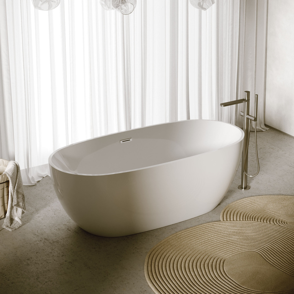 Ванна Sancos Flo акриловая отдельностоящая, белый 1700x800x580мм