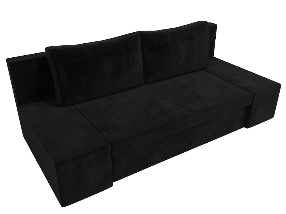 Диван прямой Сан Марко, Черный, Велюр, 114015