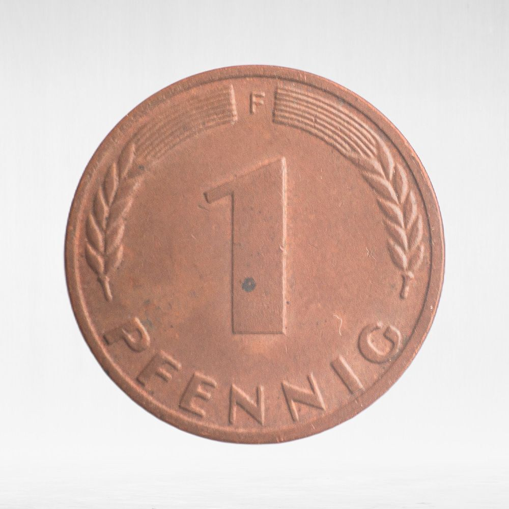 Germany, 1 Pfennig, 1971, (Stuttgart Mint - "F"), VF