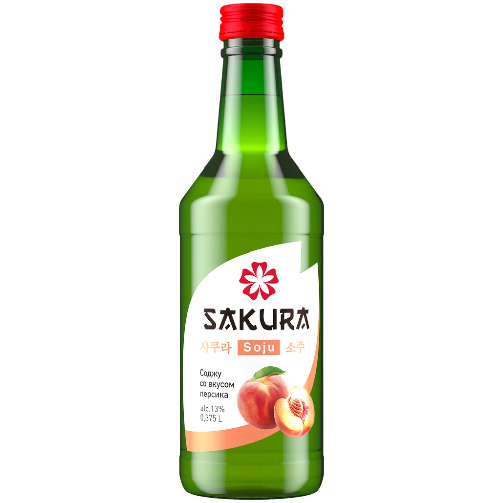 Соджу Sakura Soju Персик 0,375л.