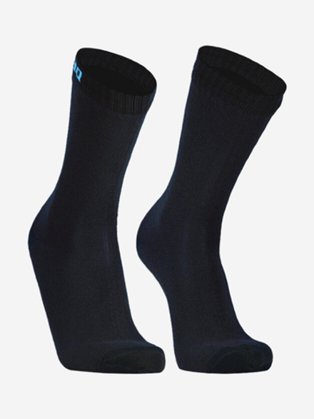 Водонепроницаемые носки Dexshell Ultra Thin Crew DS683BLK,, артикул DS683BLK, цвет Черный/голубой