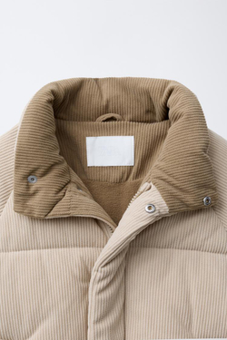 ZARA ВЕЛЬВЕТОВАЯ КУРТКА, БЕЖЕВЫЙ