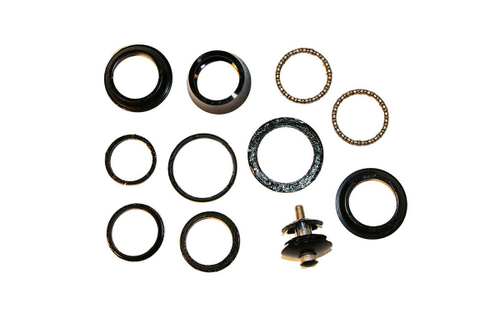 Рулевая колонка NECO, 1-1/8", б/резьбовая, п/интегрированная, ZS41.4/28.6  ZS41.4/30, высота  8,7мм, черн.