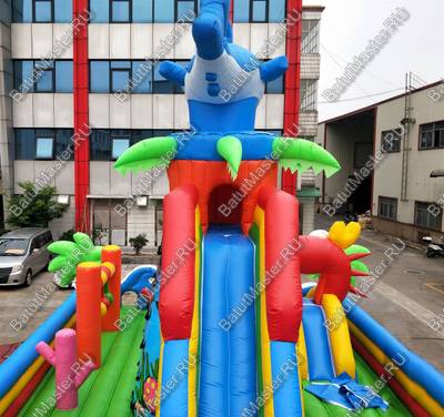 Коммерческий надувной батут "На морском дне" 15*8*8 м