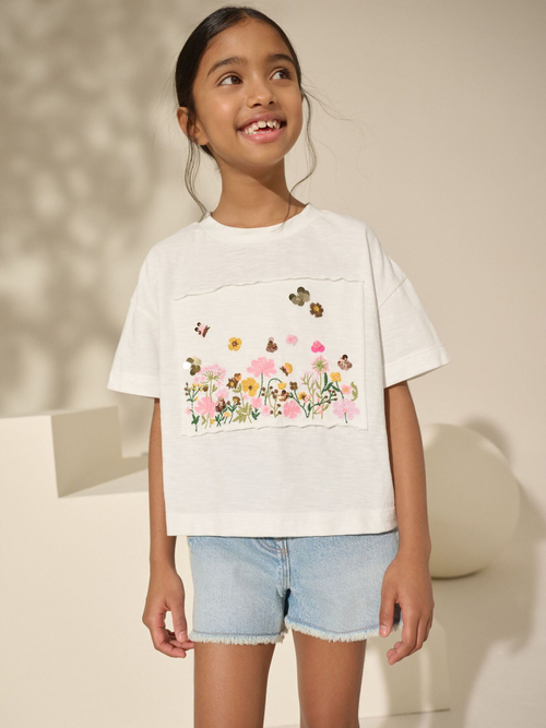 Футболка для девочки Next AG5-726, Белый