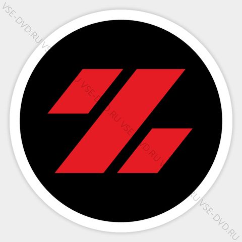Наклейка «Z» (красная в черном кругу)
