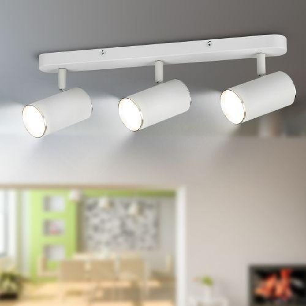 Светильник OL35-3 WH MR16 GU10 IP20 настен./потолочн. спот бел. хром Эра Б0056367