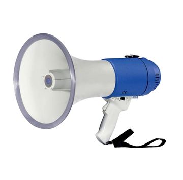 SHOW ER55S - Мегафон ручной 25 Вт, сирена,  12В, 8 батарей тип "С", вес 1,65 кг, пластик