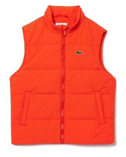 Детская теннисная толстовка Lacoste Kids' Lacoste Taffeta Vest Jacket - orange