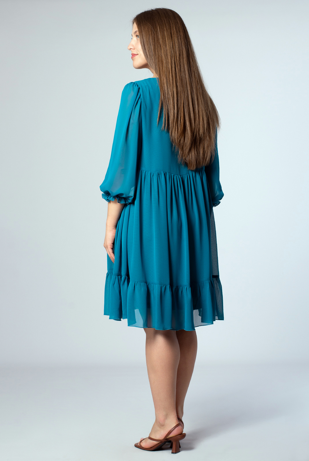 Платье женское 4017АП, морск.волна #284Мво054017АП