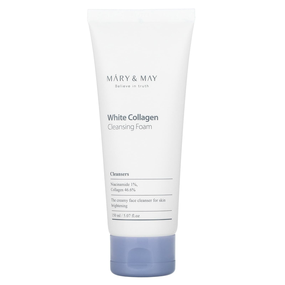 Mary & May, White Collagen, очищающая пенка, 150 мл (5,07 жидк. унц.)