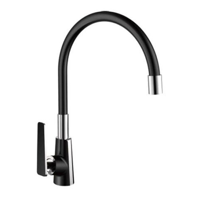 Смеситель для кухни, Frap, гибк излив, с картриджем, чер, F4457