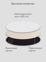 Холст на магните 10 см., 25 шт., круглый / Набор магнитных холстов для рисования