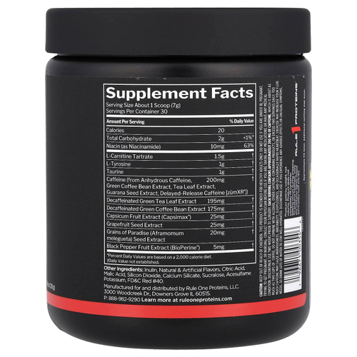 Rule One Proteins, Burn ™, Thermo Weight Management, арбуз, 210 г (7,41 унции)