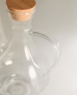 Zara Home ёмкость для масла из боросиликатного стекла, цвет прозрачный, 20 см