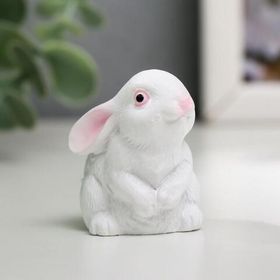 Сувенир Белый кролик, полистоун 3,5х5,6х3,3 см