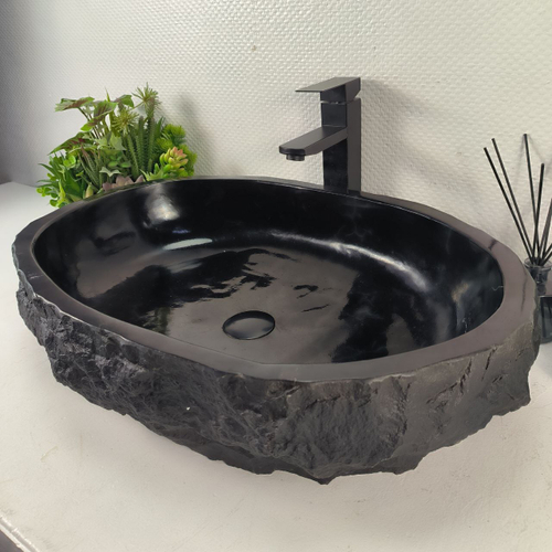 Раковина из андезита Erozy Black EA-65001 63*43*15 0039