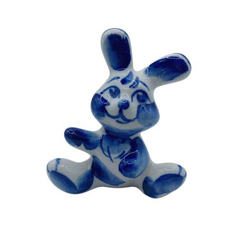 Фигурка Зайка Вася гжель