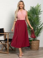 Юбка миди Мариэтта (малиновая) Ю15718-16М LT Collection