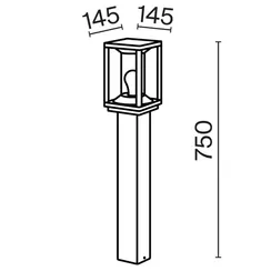 Ландшафтный светильник Келья / Cell E27x1 15Вт IP 54 Outdoor o452fl-01gf2