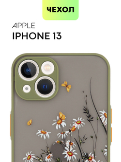 Чехол BROSCORP для Apple iPhone 13 оптом (арт. IP13-ST-TPU-KHAKI-PRINT)