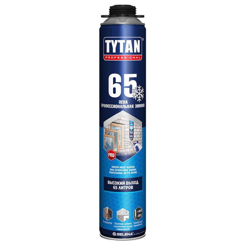 Пена профессиональная Tytan Professional 65 зимняя 750 мл. выход 65 л.
